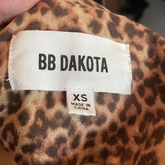 BB Dakota Leopard Print Animal Instincts faux-Suede Jacket - Picture 11 of 11